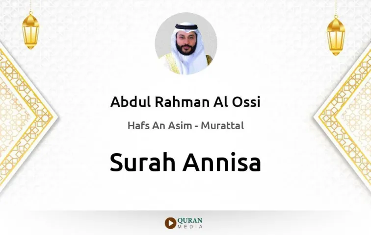 Surah Annisa MP3 Abdul Rahman Al Ossi