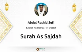 Surah As-Sajdah by Abdul Rashid Sufi download & Listen — Khalaf An Hamza