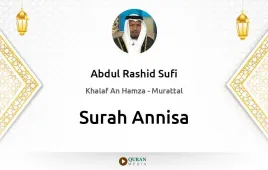 Surah Annisa by Abdul Rashid Sufi download & Listen — Khalaf An Hamza