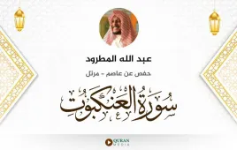 سورة العنكبوت عبد الله المطرود استماع وتحميل