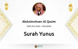 Surah Yunus by Abdulmohsen Al Qasim download & Listen