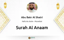 Surah Al-Anaam by Abu Bakr Al Shatri download & Listen