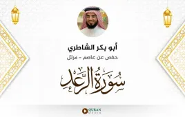 سورة الرعد أبو بكر الشاطري استماع وتحميل