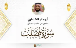 سورة فصلت أبو بكر الشاطري استماع وتحميل