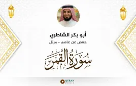 سورة القمر أبو بكر الشاطري استماع وتحميل