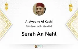 Surah An-Nahl by Al Ayoune Al Koshi download & Listen — Warsh An Nafi