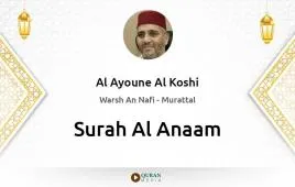 Surah Al-Anaam by Al Ayoune Al Koshi download & Listen — Warsh An Nafi