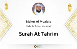 Surah At-Tahrim by Maher Al Muaiqly download & Listen