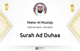 Surah Ad-Duhaa by Maher Al Muaiqly download & Listen