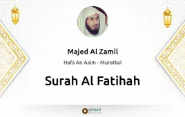 Surah Al-Fatihah by Majed Al Zamil download & Listen