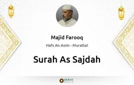 Surah As-Sajdah by Majid Farooq download & Listen