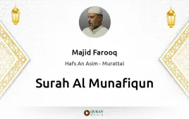 Surah Al-Munafiqun by Majid Farooq download & Listen