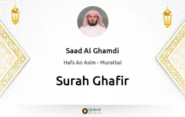 Surah Ghafir by Saad Al Ghamdi download & Listen