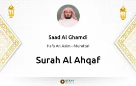 Surah Al-Ahqaf by Saad Al Ghamdi download & Listen