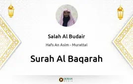 Surah Al-Baqarah by Salah Al Budair download & Listen