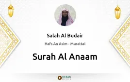 Surah Al-Anaam by Salah Al Budair download & Listen