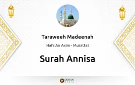 Surah Annisa by Taraweeh Madeenah 1425 download & Listen