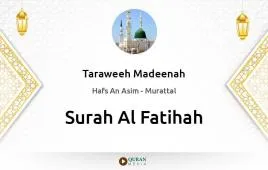 Surah Al-Fatihah by Taraweeh Madeenah 1426 download & Listen