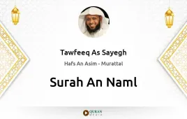 Surah An-Naml by Tawfeeq As Sayegh download & Listen