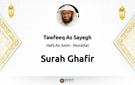 Surah Ghafir by Tawfeeq As Sayegh download & Listen