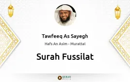 Surah Fussilat by Tawfeeq As Sayegh download & Listen