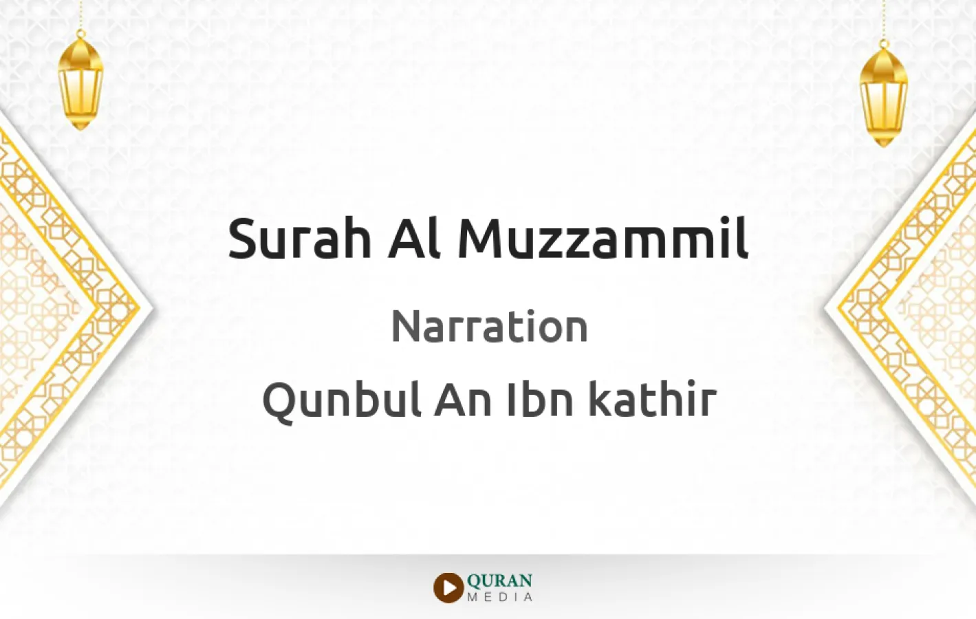 Surah Al-Muzzammil Narrated by Qunbul An Ibn kathir